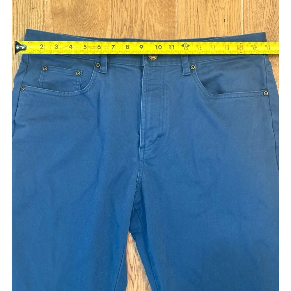 Onward Reserve Mens 5-Pocket Pants Blue Straight Leg Cotton Stretch 36/34